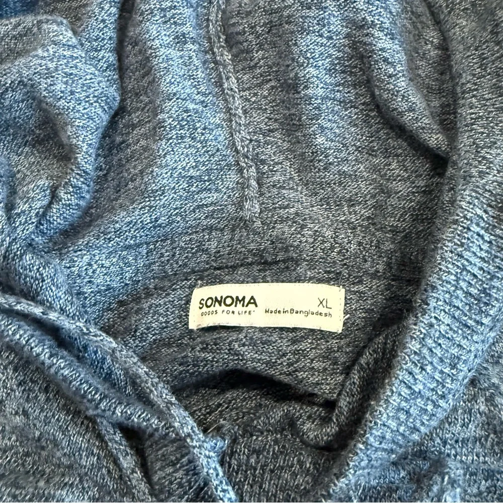 Sonoma Blue and Navy Knit Hoodie
